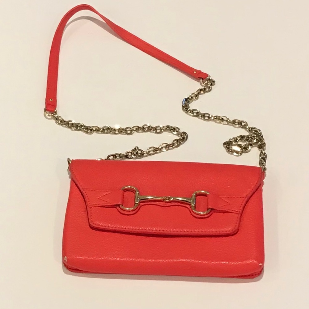 Coral Banana Republic Cross Body Bag